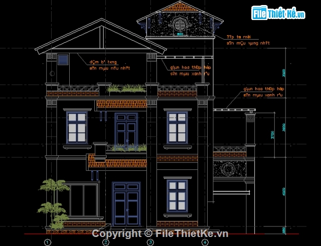 File thiết kế,mẫu biệt thự,biệt thự phố,nhà phố,biệt thự 3 tầng